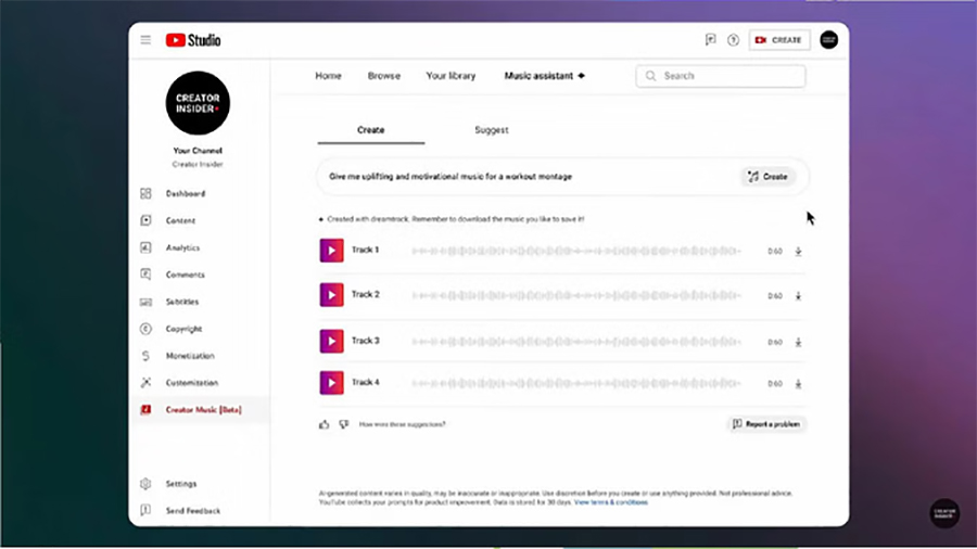 युट्युबमा नयाँ फिचर, एआईबाट आफैं संगीत बनाउन सकिने